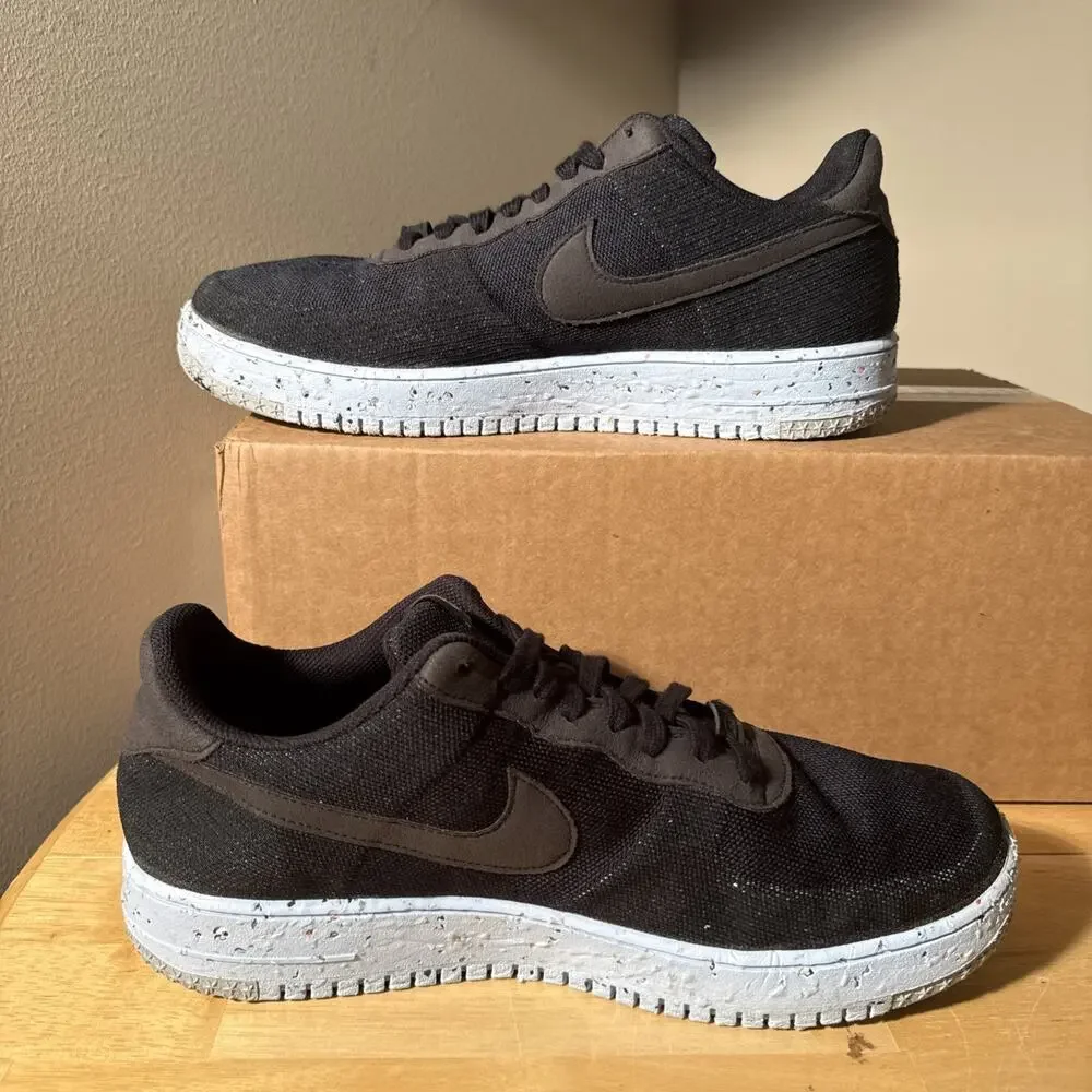 Nike Air Force 1 Crater Black Photon Dust 2020 - Size 14 - ct1986-002 Preowned